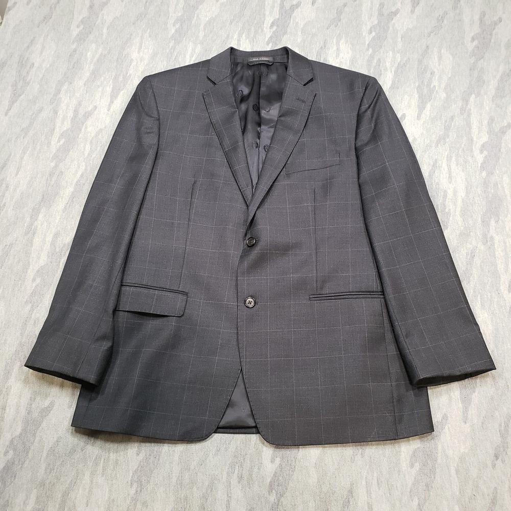 Lauren Ralph Lauren Blazer Mens 43R Black Wool Slim Fit Two Button Notch Collar